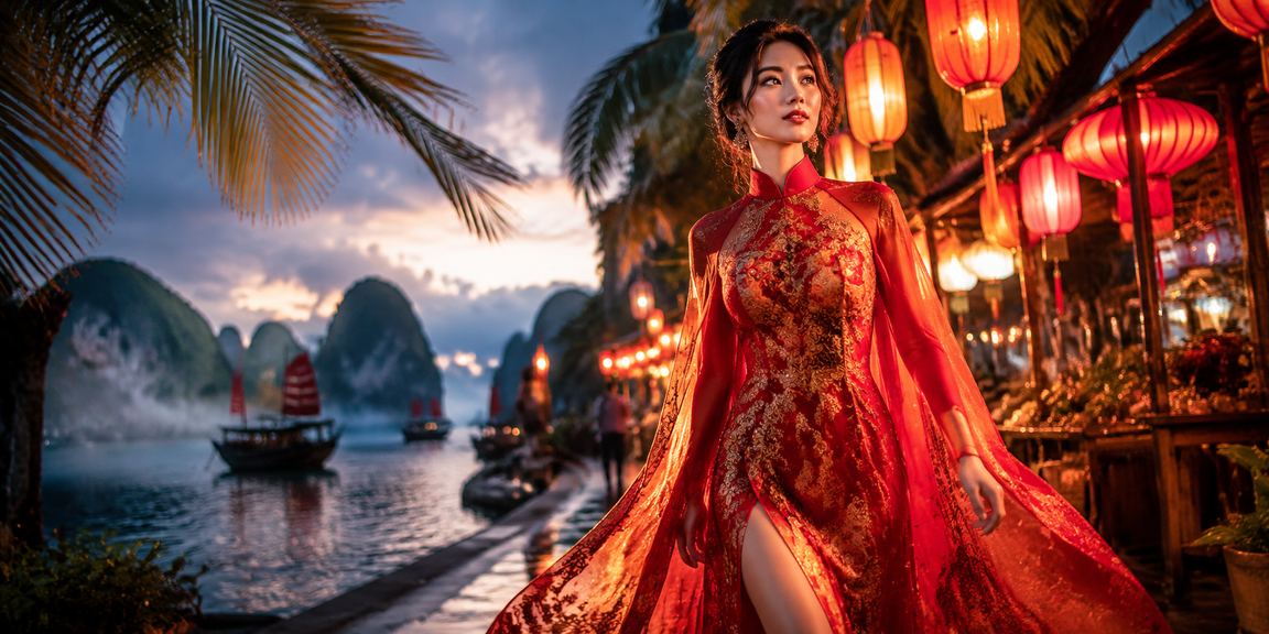 Người hâm mộ esports theo dõi giải đấu LMHT tại chợ đêm Hạ Long Bay